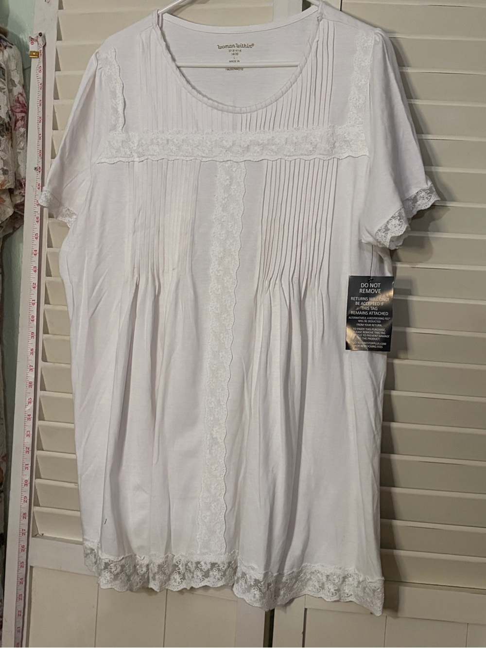 Two piece PREMIUM outfit including NWOT Linen pants and NWT Woman Within top - Picture 3 of 3